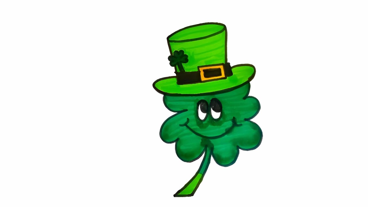how to draw saint patrick's day shamrock #saintpatricksday #shamrockdrawing #saintpatrick #drawing 
