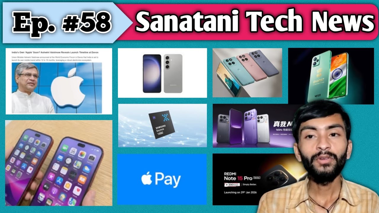 Tech Updates about Samsung, Apple, Realme, Redmi Note15 Pro launch date 😱, Motorola and Ai+. 👍💯 