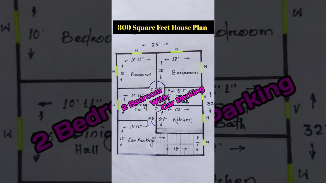 Best 2 BHK House Plan For Small Please
