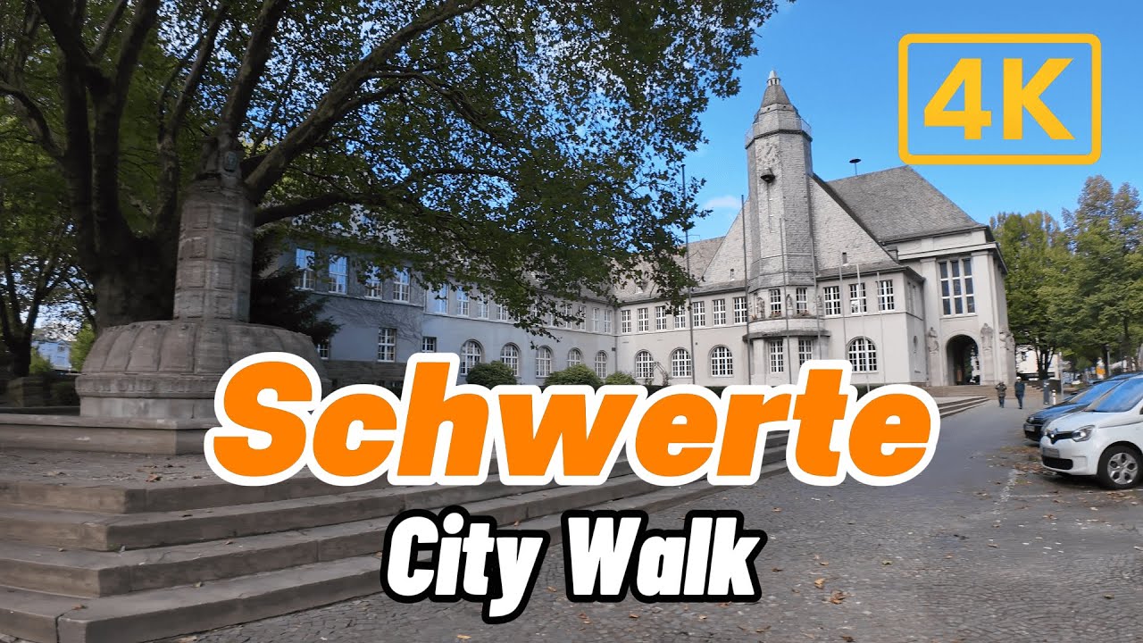 Schwerte City Walk 🚶&zwj;♂️ Discover the Historic Center in 4K Ultra HD