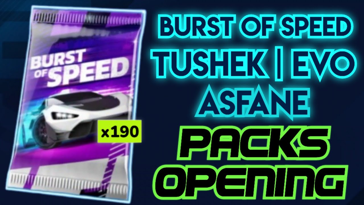 Asphalt UNITE 🆕 - Opening BURST OF SPEED packs 🔥 feat. TUSHEK, APOLLO EVO, ASFANE