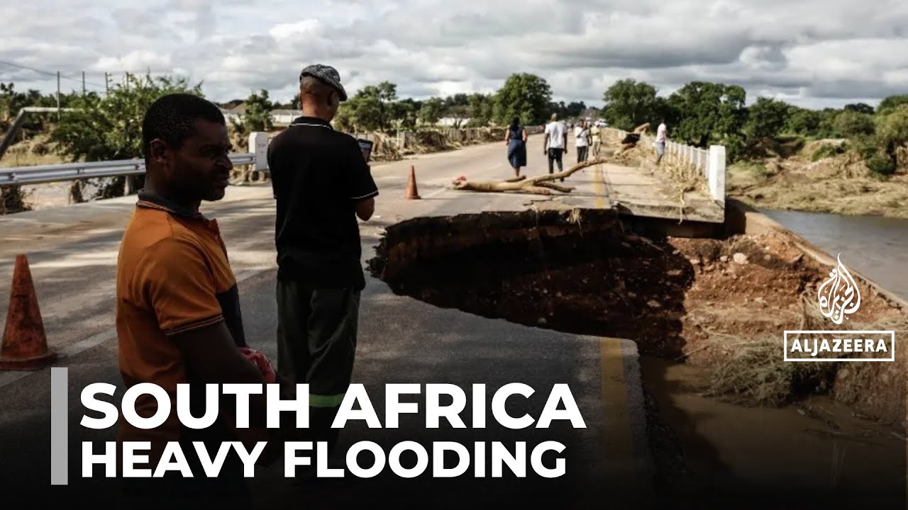 South Africa flooding: Heavy rainfall cuts off communities across region