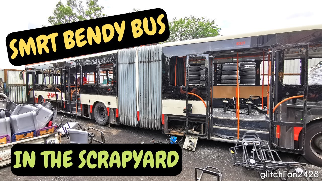 Bendy Bus in Scrapyard - SMRT Mercedes Benz O405G Hispano Habit