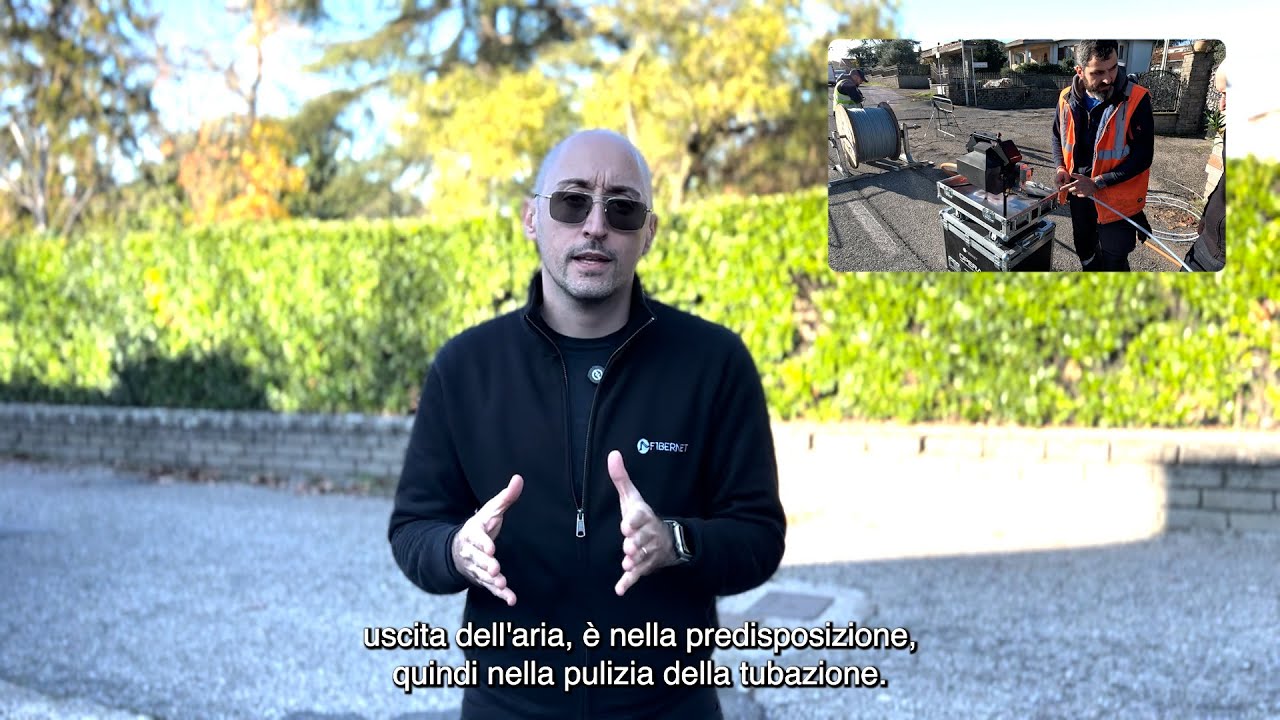 Come posare un cavo di fibra ottica con la soffiacavo Opera - Video completo
