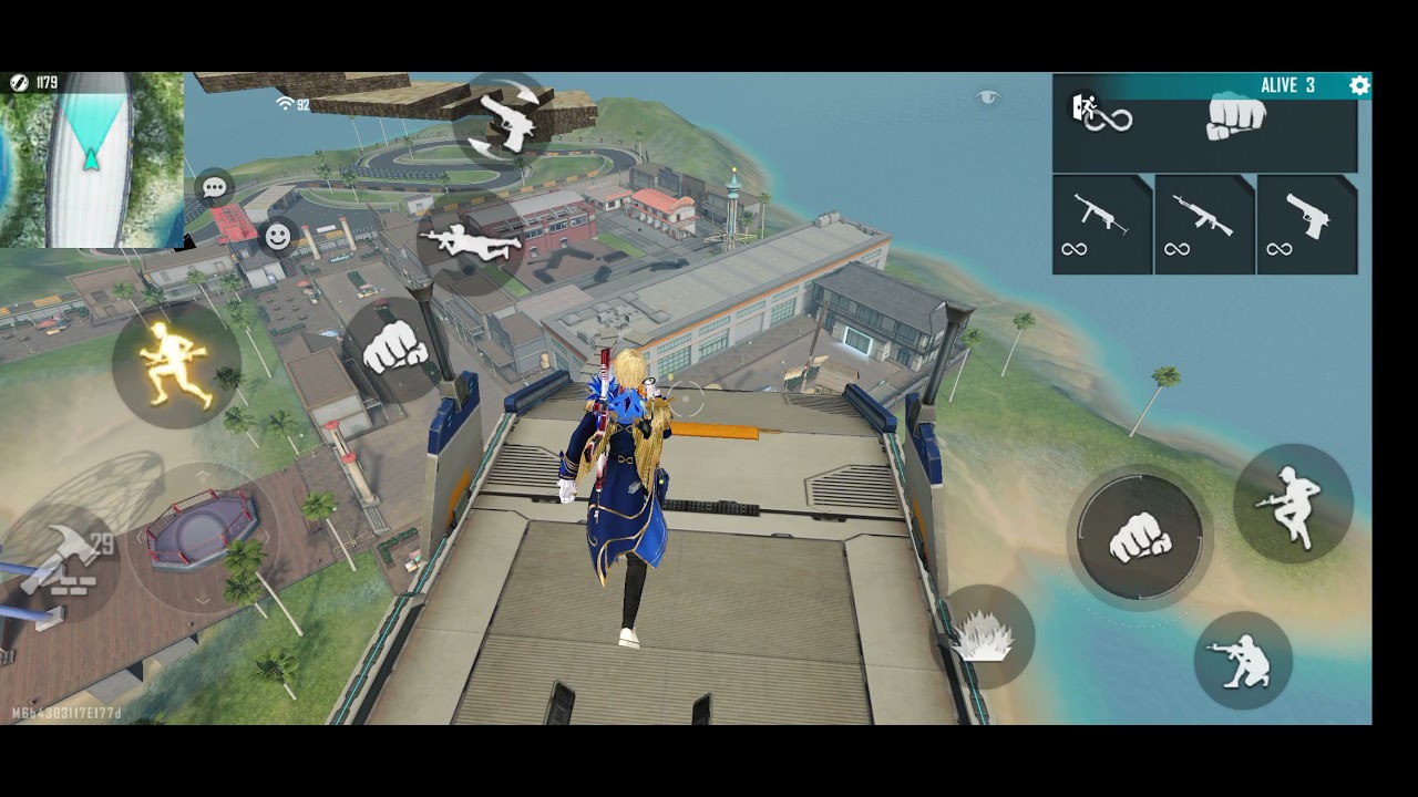 CLIMBIMG THE AIRSHIP IN TRAINING GROUND!! 🤯#acethefield #ACEITUP-GARENA FREE FIRE