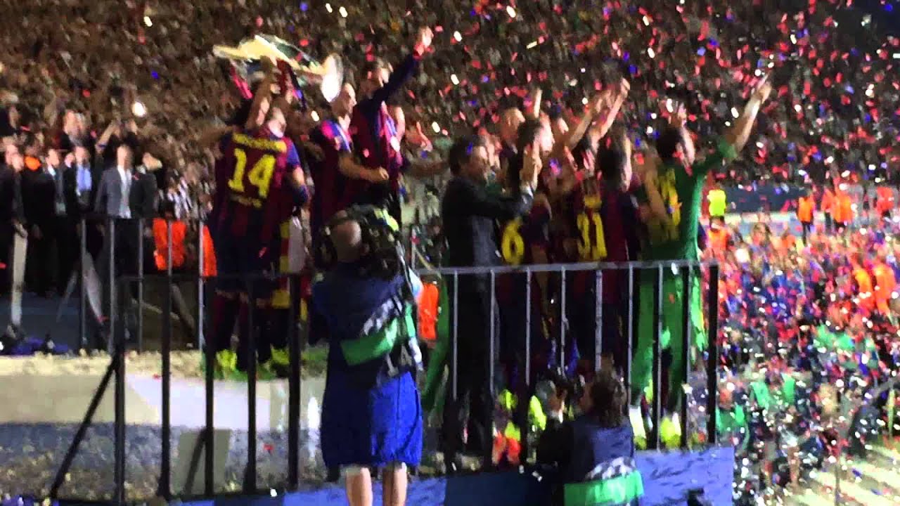 UEFA Champions League 2015 Trophy Ceremony
