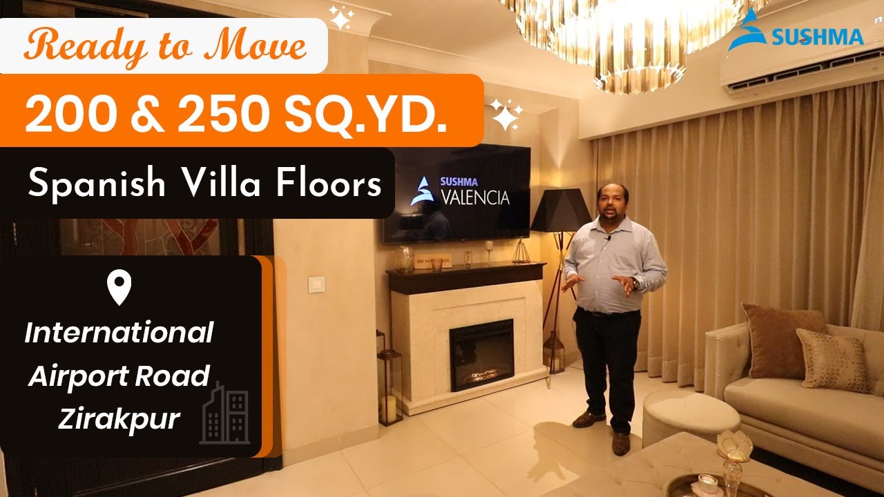 Sushma Valencia Sample Flat with Latest Construction Update.Flats on Airport Road Zirakpur