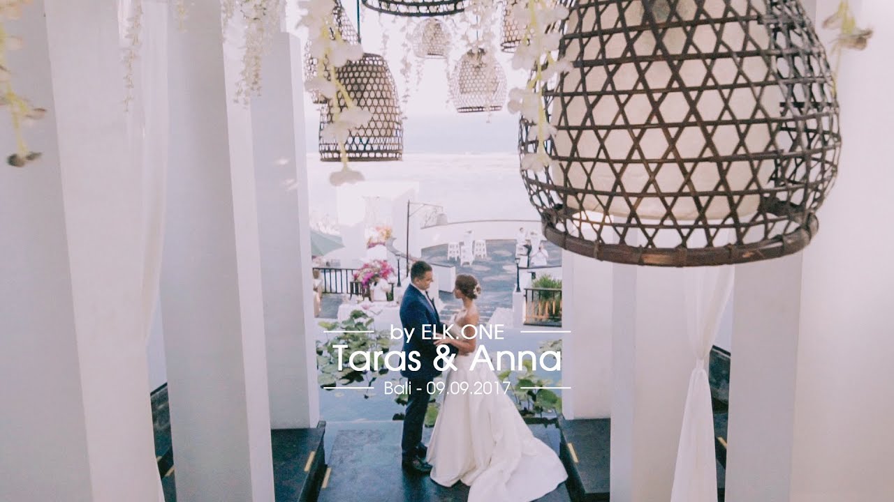 Свадебная видеосъемка и аэросъемка на Бали. Bali Wedding video. Taras & Anna [ELK.ONE]