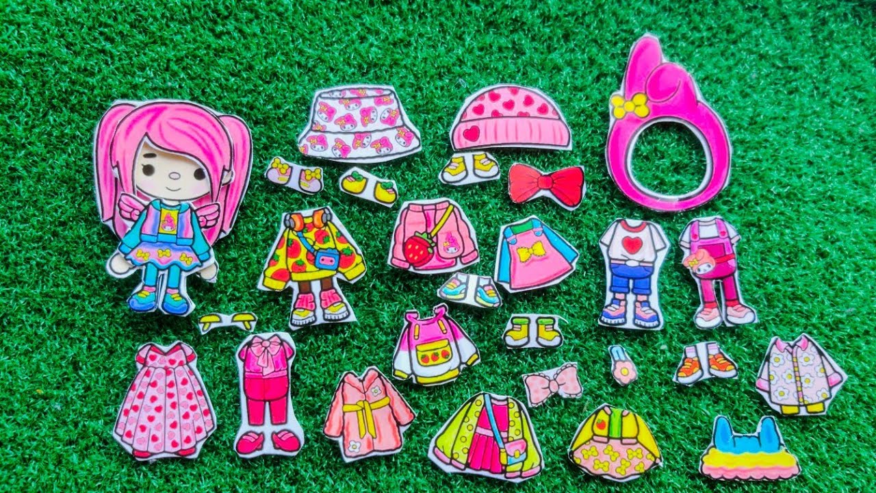 ASMR Toca Boca Stickers💖 🎧 Viral Character Sticker 🌸🌟Paper Toy Fun ✨ SanrioWhisperland💞🌸