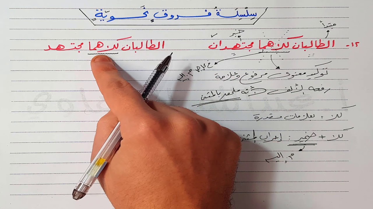١٢ - ما الفرق بين : الطالبان كلاهما مجتهدان والطالبان كلاهما مجتهد ؟