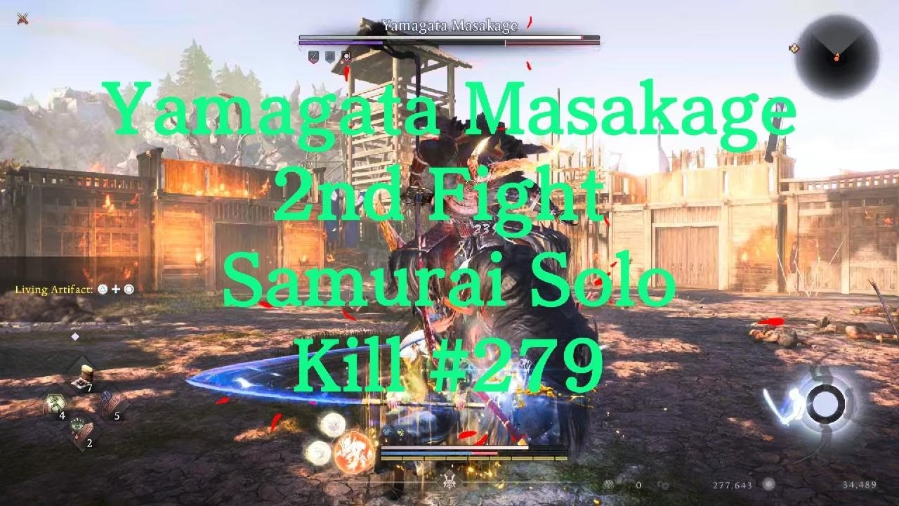 Nioh 3 Yamagata Masakage 2nd Fight Samurai Solo