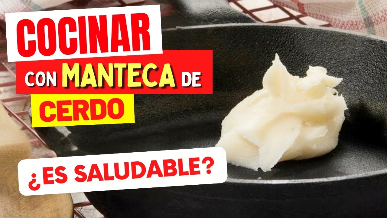 ¿La MANTECA DE CERDO ES MEJOR que el ACEITE VEGETAL? ¡Mira ESTO!