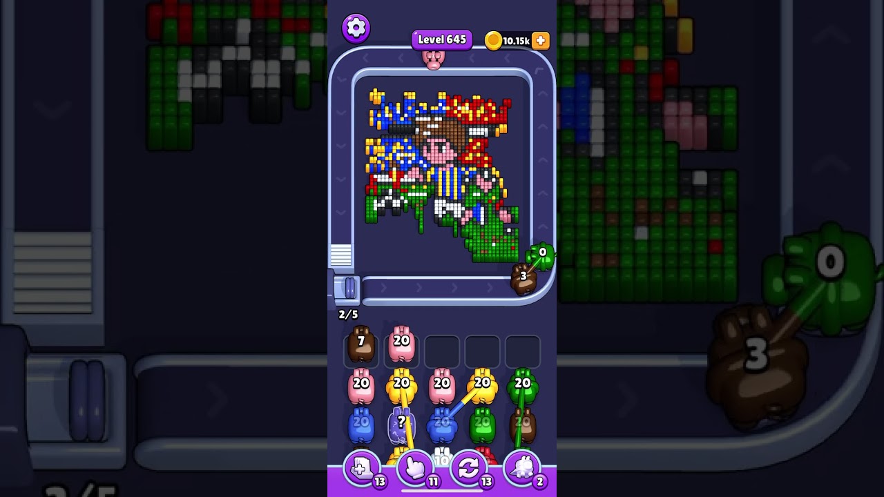 【 Pixel Flow 】Level 645 Fail.12