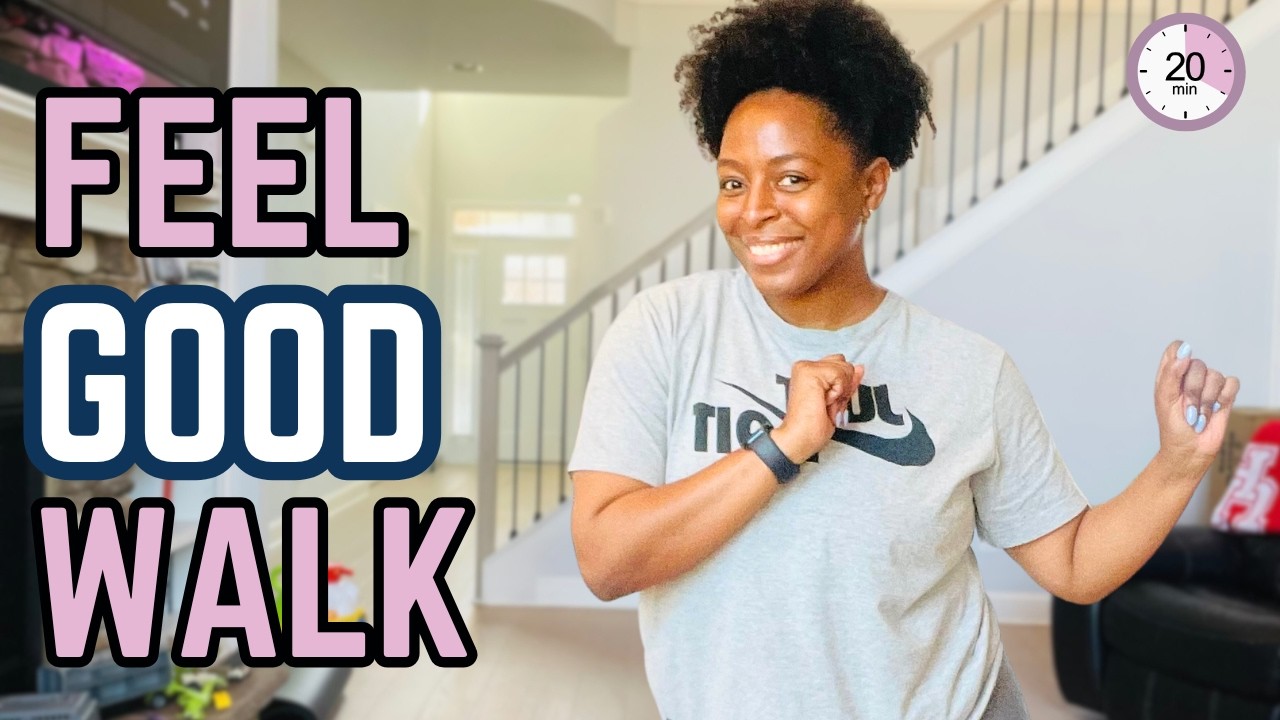 20-Minute Feel Good Walking Workout | Low Impact Indoor Cardio (Beginner Friendly)