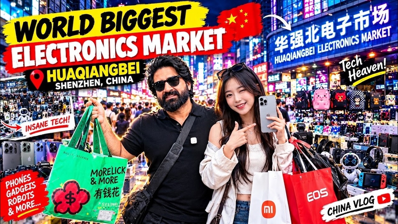 Inside the WORLD&rsquo;S Biggest Electronics Market 🇨🇳 | 1$ to Millons EVERYTHING!😱Huaqiangbei, China