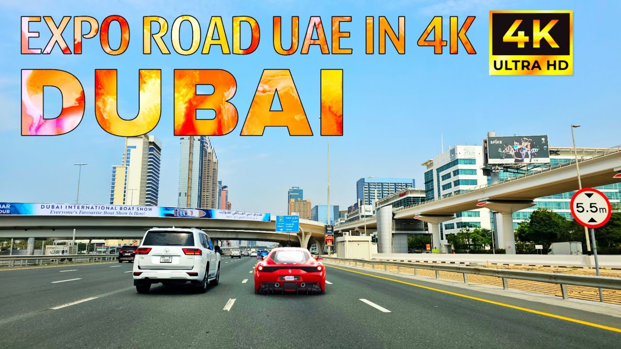 DUBAI'S MOST STUNNING HIGHWAY DRIVE AT SUNSET 2025 4K UHD