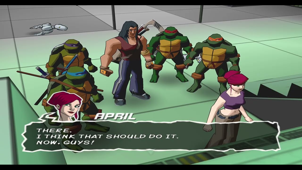 Видео игрового процесса Teenage Mutant Ninja Turtles на PS2 от Kriticon, часть 29.