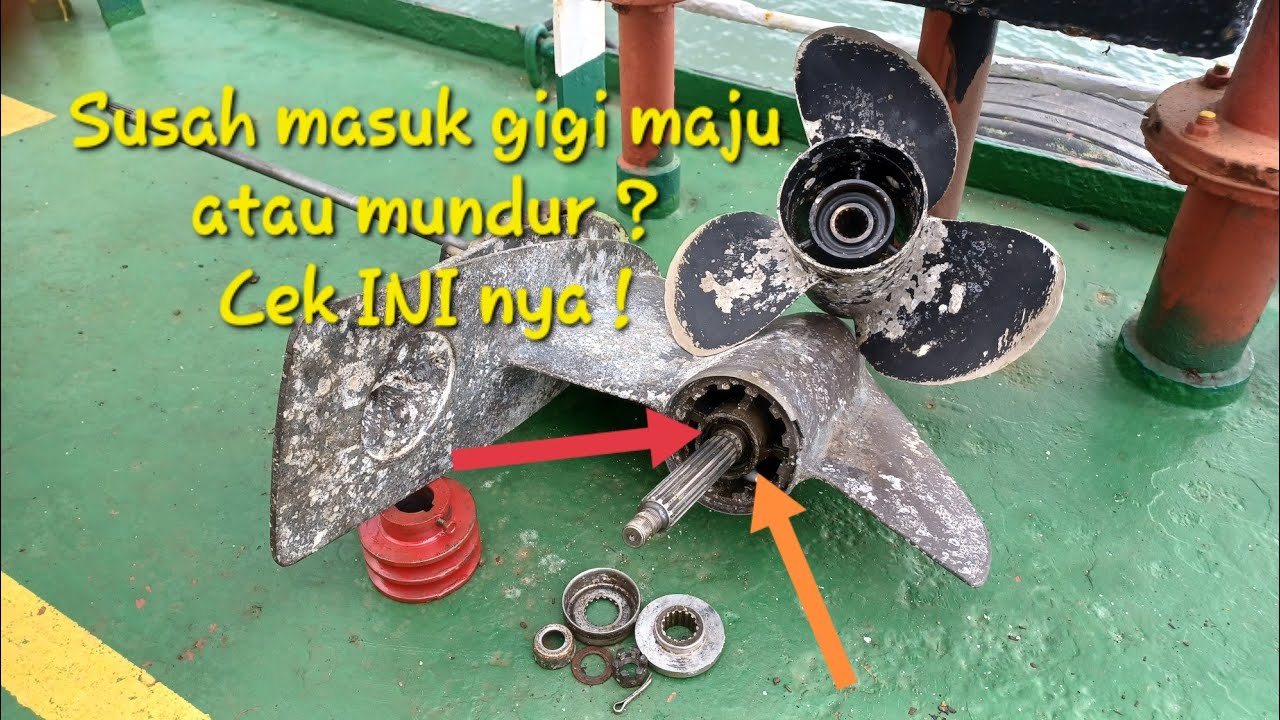 Salah satu penyebab susah masuk gigi maju & mundur ( gearbox speedboat yamaha 60 )