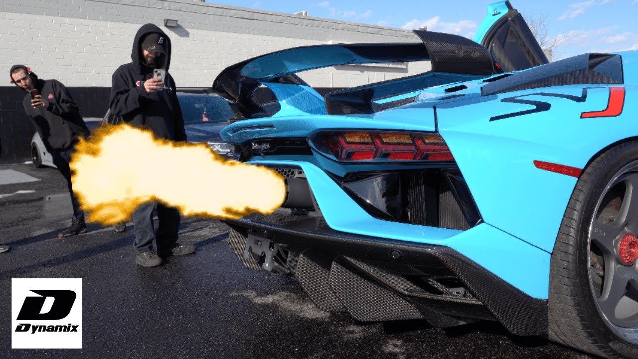 Lamborghini SVJ Gintani Exhaust Cold Start is INSANE