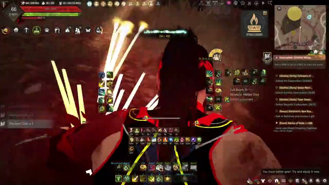 17k darkseekers retreat 315k archer, no debo set/npc buffs lvl 2/agris