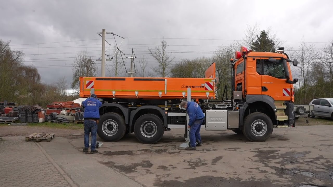 Vorstellung Kippaufbau KH Kipper Typ W3A #baumaschinen #kippaufbau #hoercher #fahrzeugtechnik
