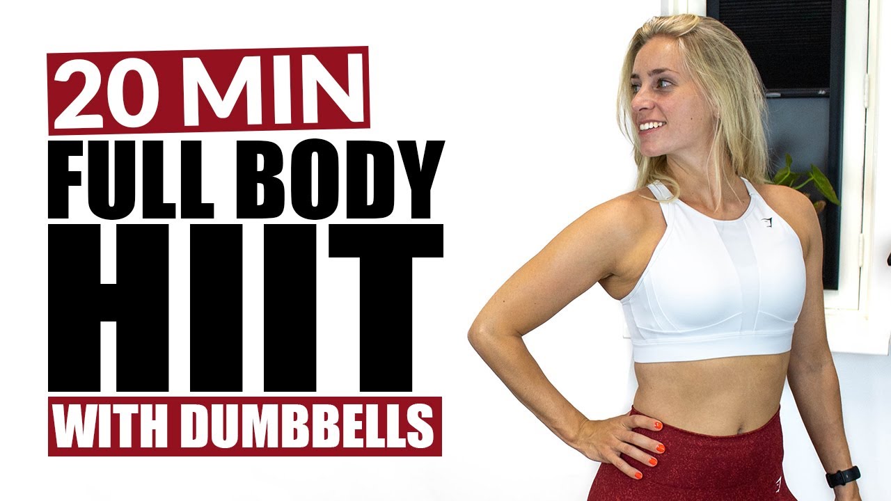 20 Minute Full Body HIIT with Dumbbells | Home Workout 🏋🏼