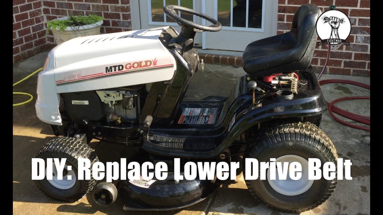 DIY: How to Change the Lower Drive Belt on a MTD Gold, Bolens, Yard Machines, or Toro Riding Mower