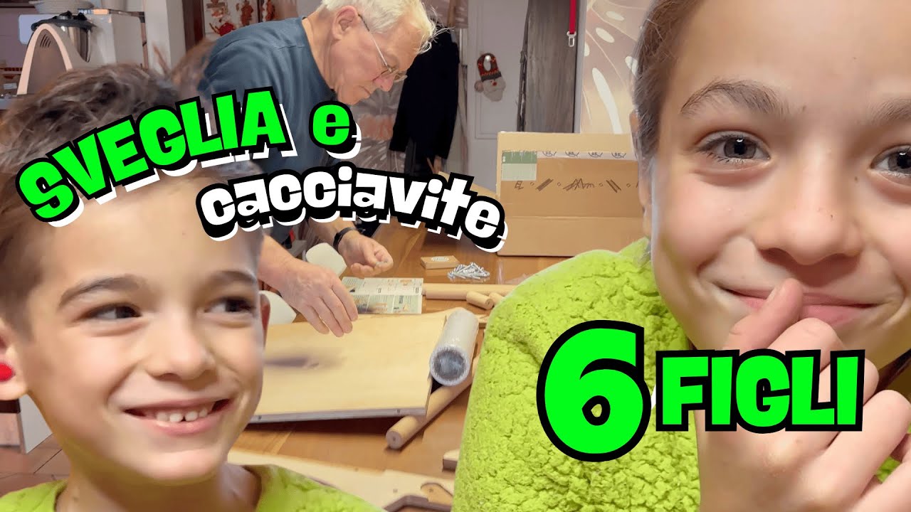6 FIGLI da svegliare e fare uscire di casa, CACCIAVITE alla mano! #morningroutine #mamma #famiglia