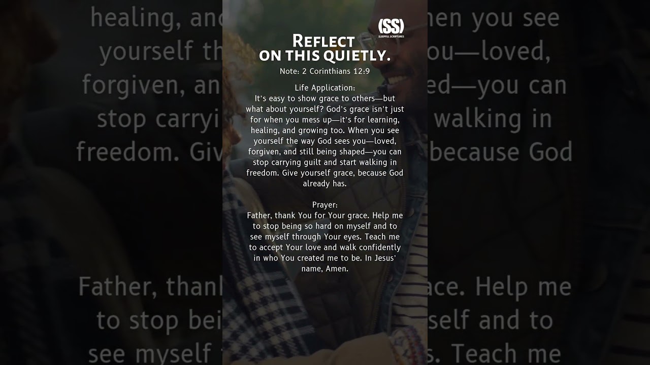 Reflect on this quietly | Giving Yourself Grace | #shorts #readthisinsilence #dailyprayer #deargod
