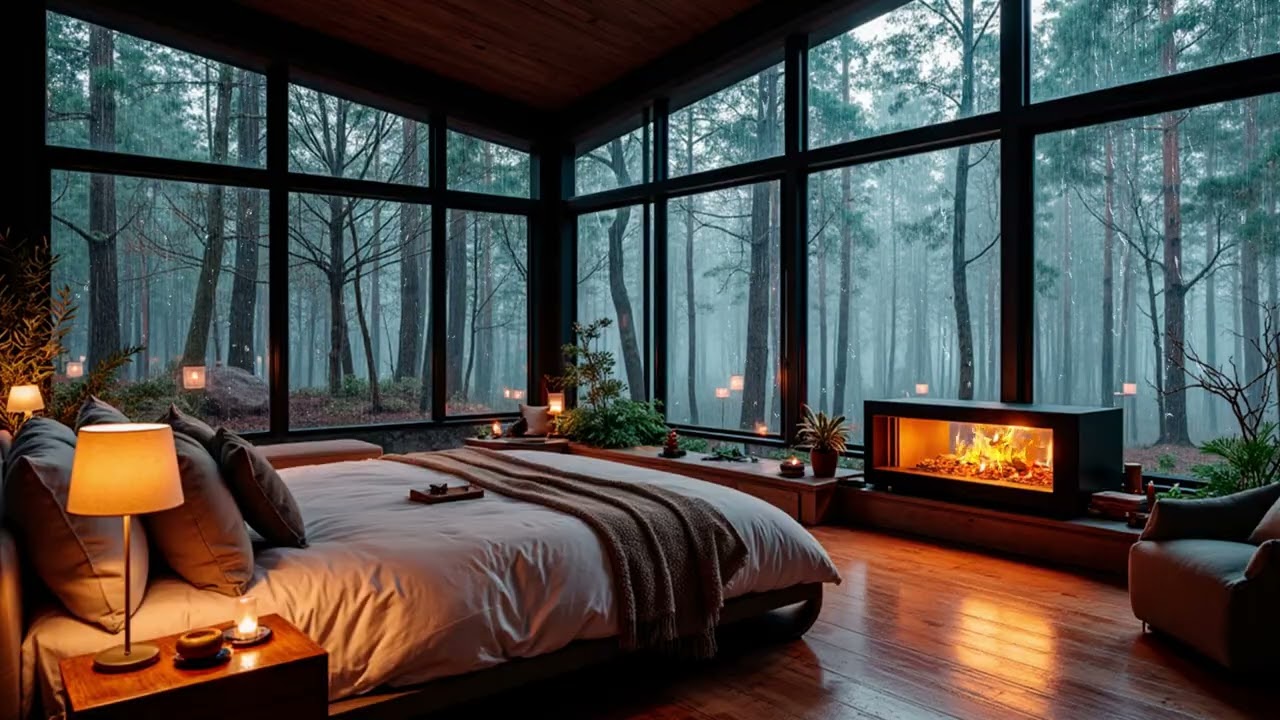 Beat Insomnia with Violent Thunder & Heavy Rain on Window 🌧 Night Storm Sounds for Deep Sleep