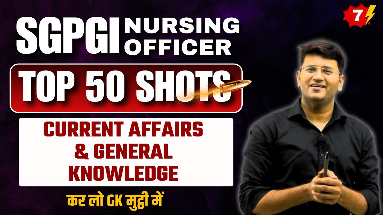 Current Affairs & GK for SGPGI L-7 | NORCET 9 | KGMU | CHO & Other Exams 2025 | AWG Sir