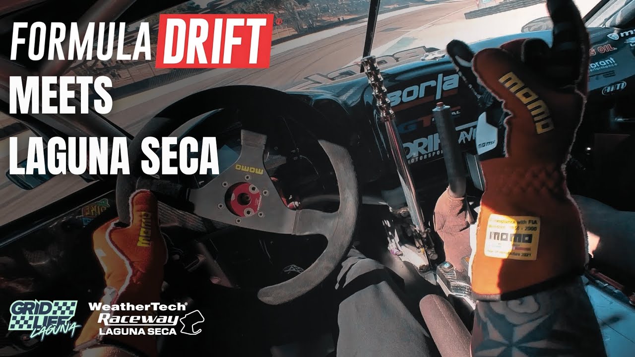 PRO Formula D driver Matt Field Drift Session Onboard at Laguna Seca!