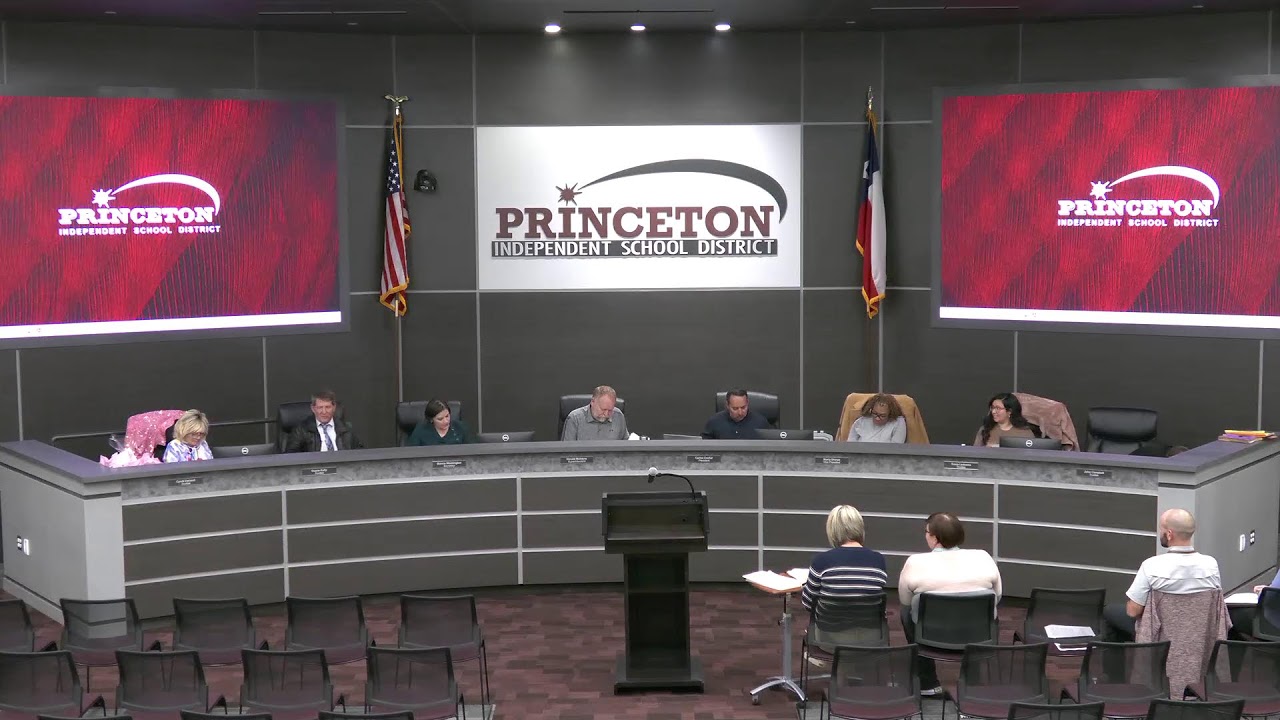 Princeton ISD January Board Meeting