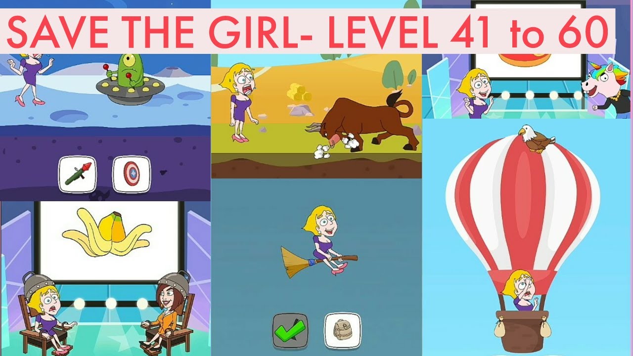 Save the girl gameplay level 41 to 60 Full HD 1080p|| By Lion Studios|| Puzzle Game