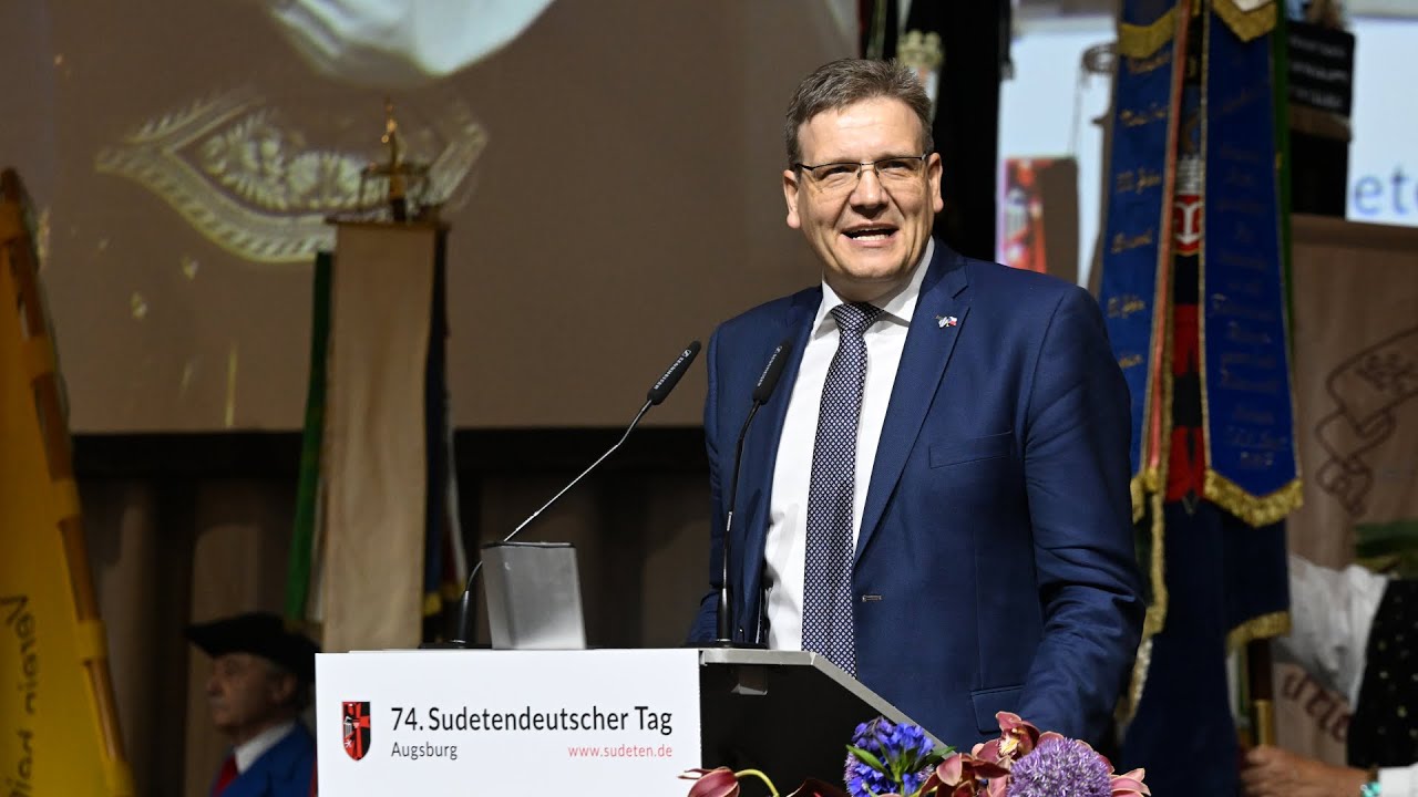 Steffen Hörtler: Begrüßung zur Hauptkundgebung des 74. Sudetendeutschen Tages 2024 in Augsburg