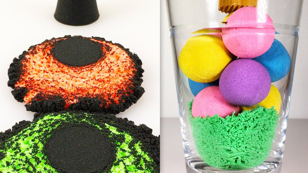 Very Satisfying and Relaxing Compilation 112 Kinetic Sand ASMR