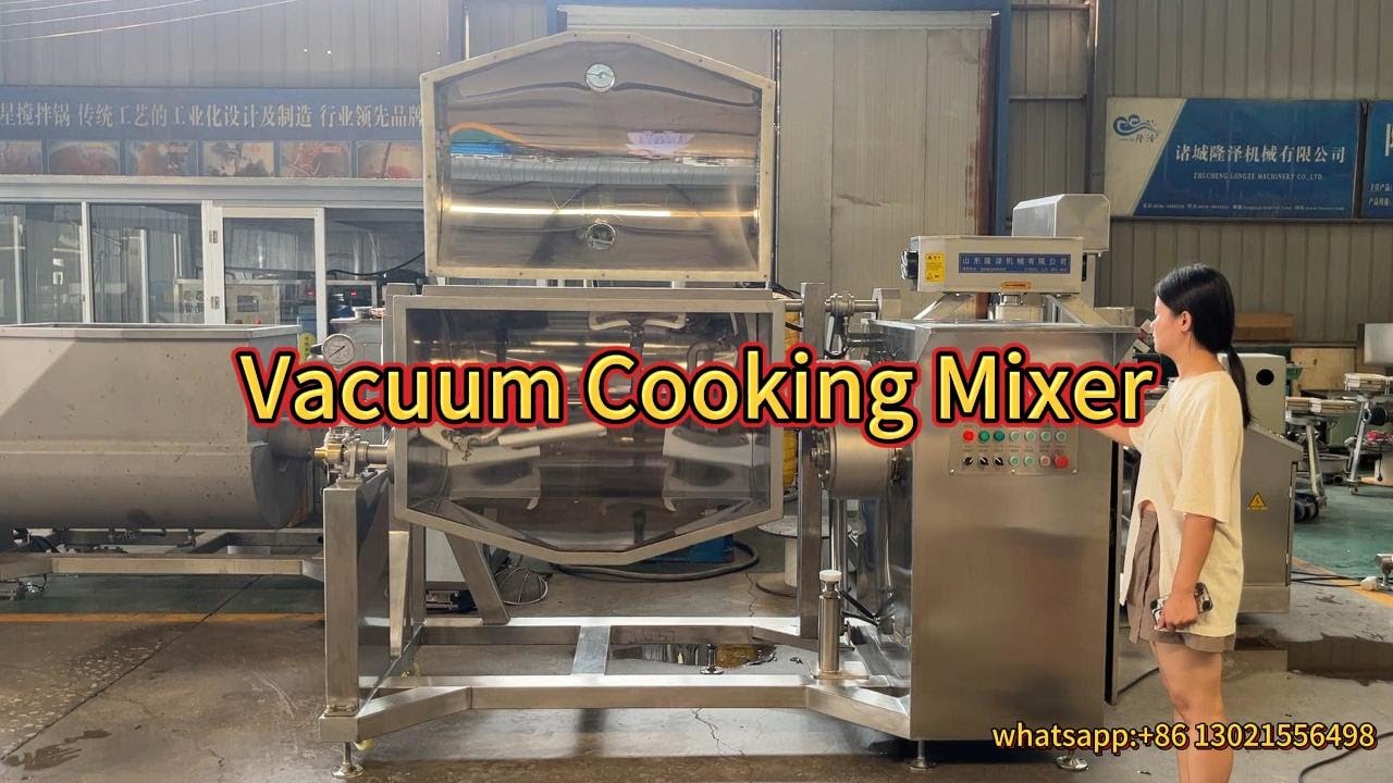 600L Steam Negative Pressure Cooker Pot Low Temperature Horizontal Cooking Mixer Machine for Jams