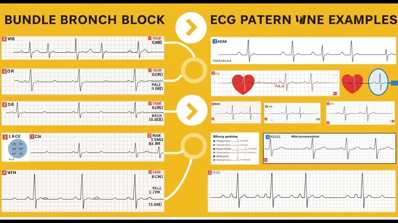 Unmasking Bundle Branch Block: Recognizing ECG Patterns with Real Examples In Hindi
