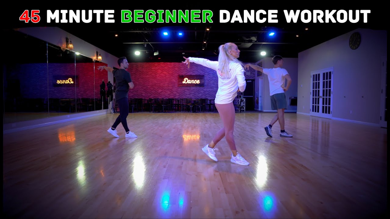 45 Minute Beginner Dance Workout - Bachata, Salsa, Merengue, Cha Cha & More | Follow Along Exercises