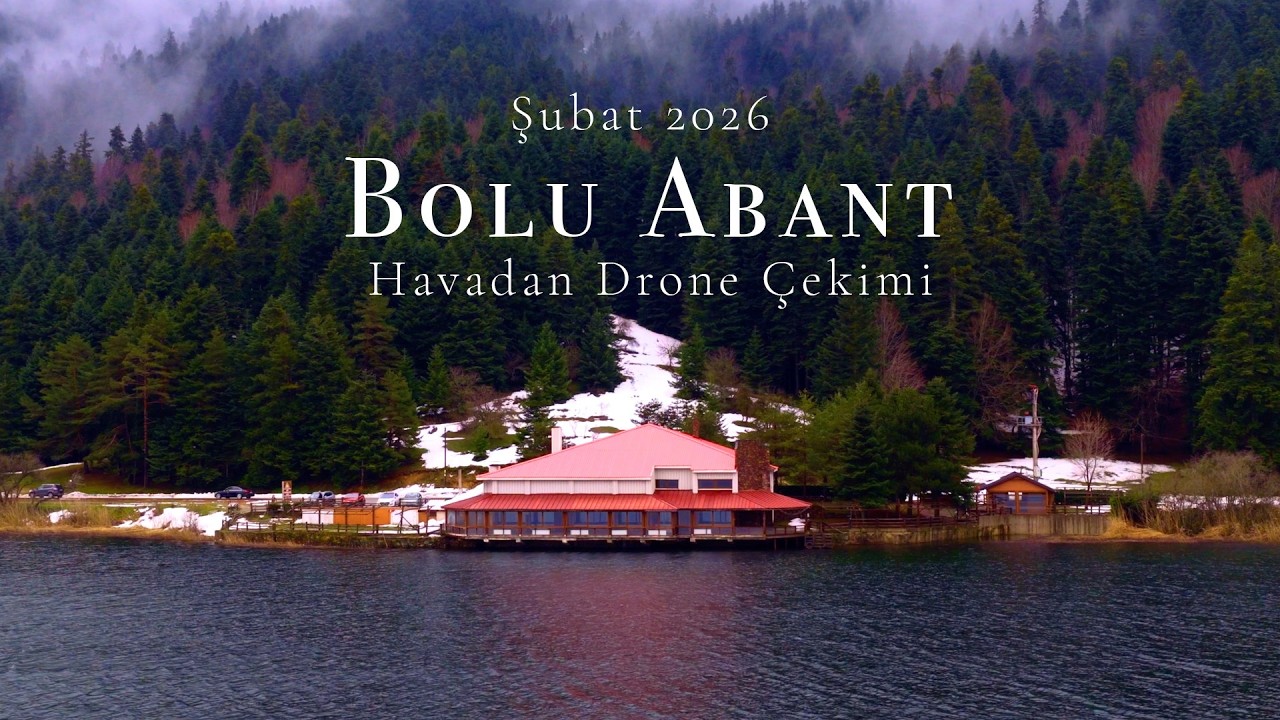 Bolu Abant Gölü ve Dağlarını Drone ile havadan görüntüledim.  4K - Şubat 2026 #bolu