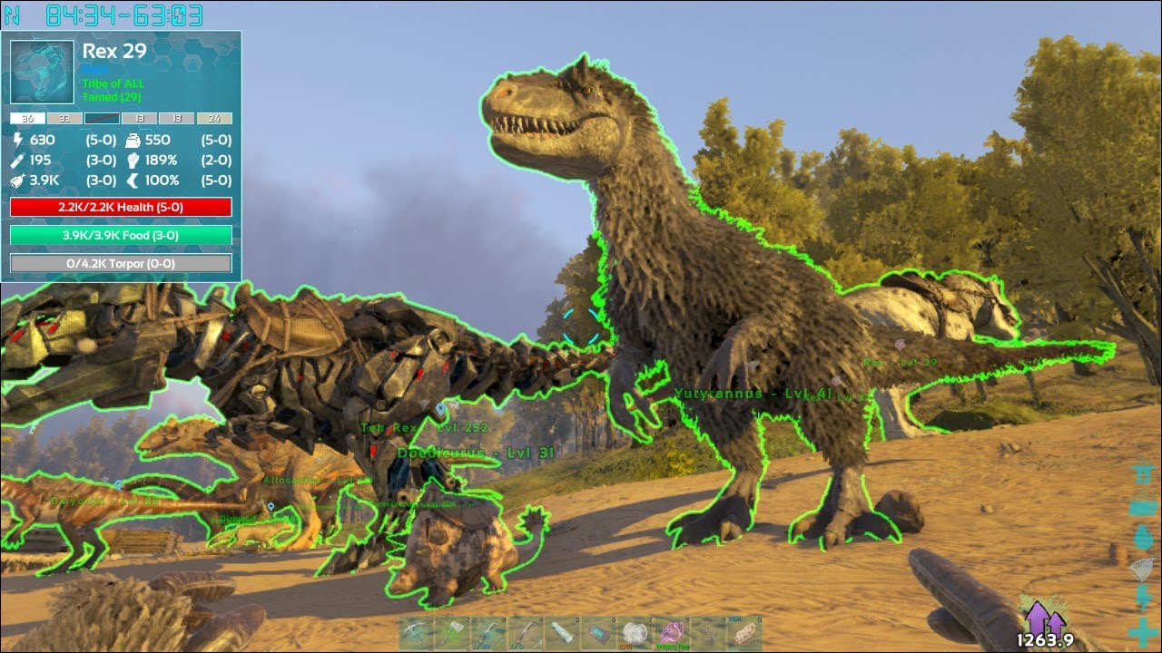 Ark the island #18 mình đã bắt được Doedicurus và Yutyrannus