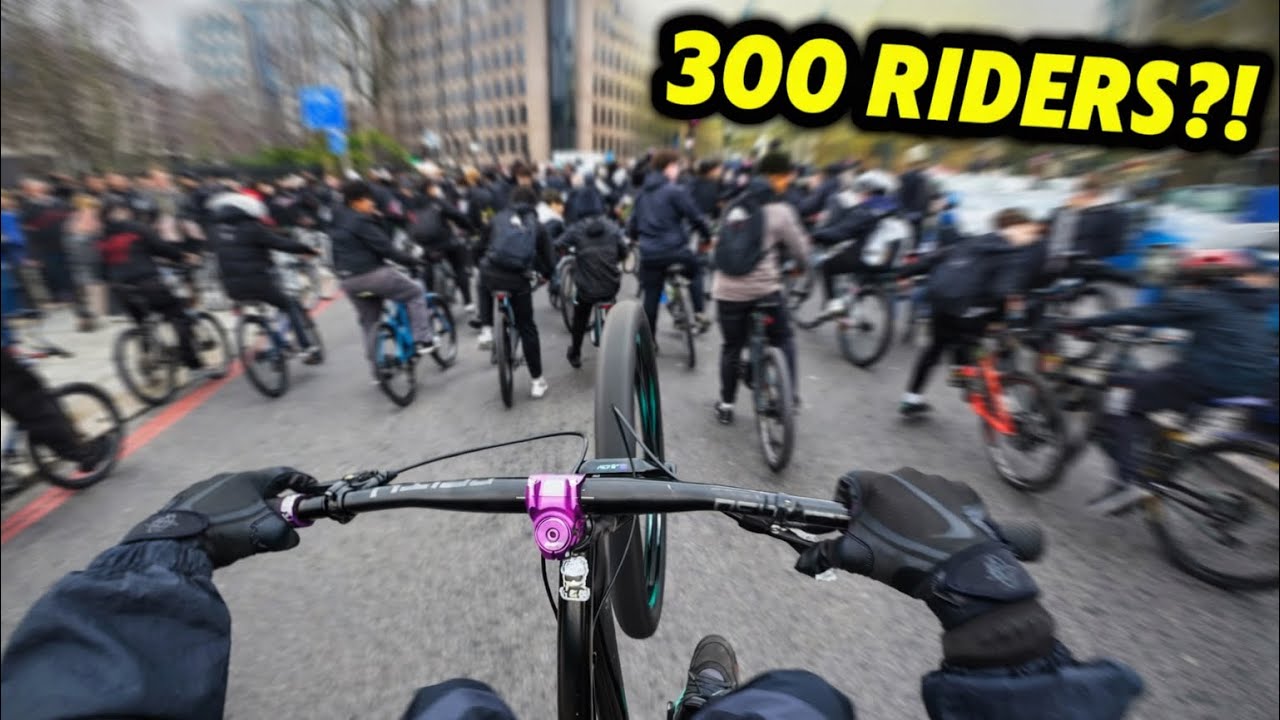 300 Riders Took Over London… POV Rideout Chaos!