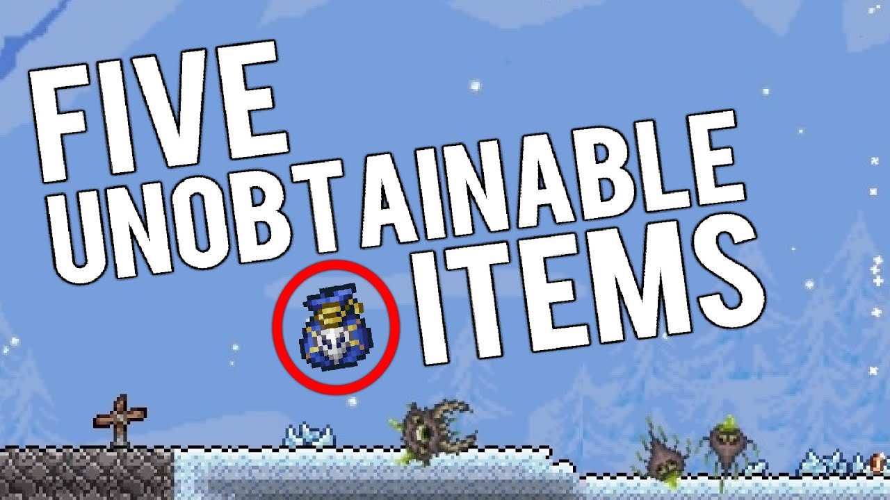 Top 5 Unobtainable Items in Terraria | Enemies, Tools and Buffs!