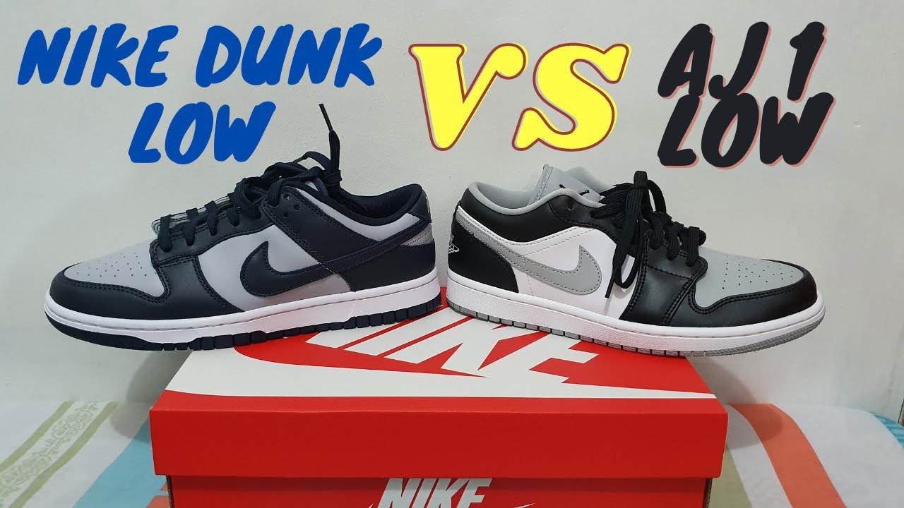 COMPARISON NIKE DUNK LOW VS JORDAN 1 LOW