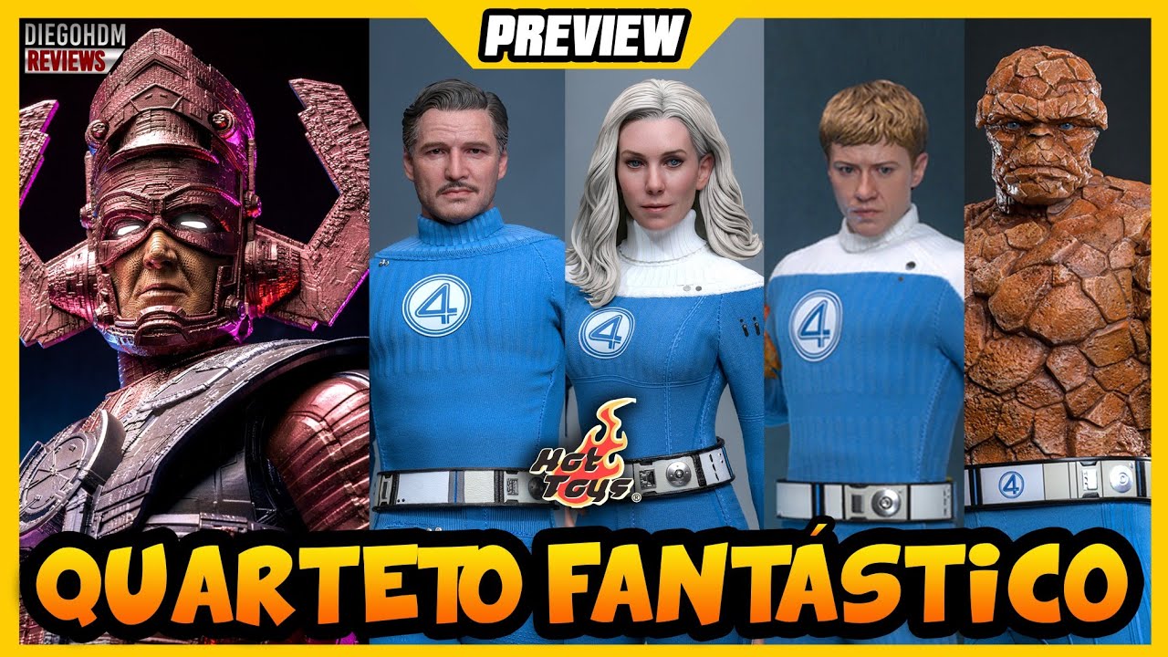 Hot Toys GALACTUS e QUARTETO FANTÁSTICO Preview