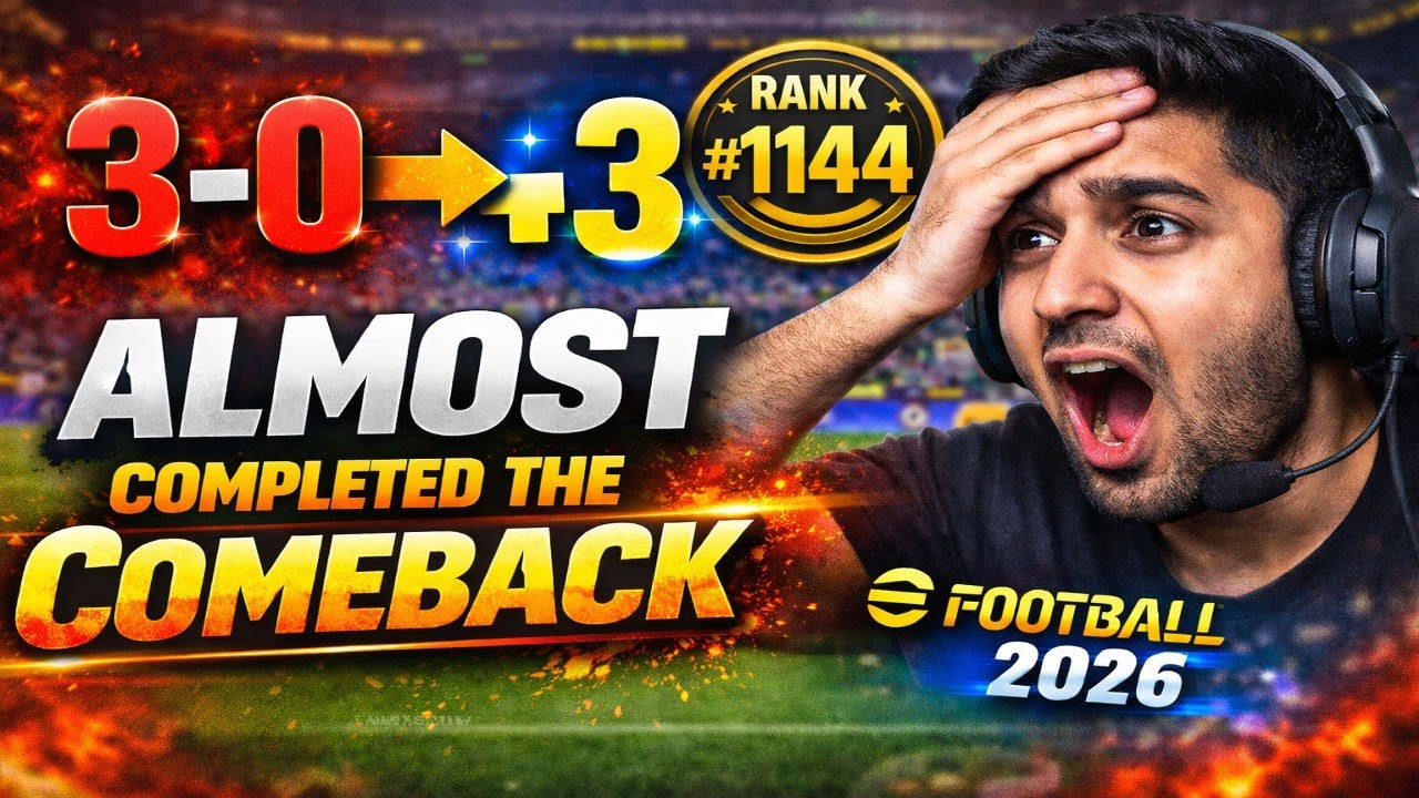 3-0 Down… Almost Completed The Comeback 😤 | eFootball 2026