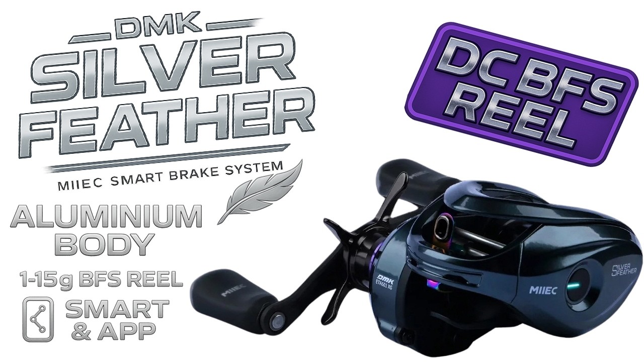 Smart Next Gen Baitcaster - DMK Silver Feather Miiec BFS DC Reel