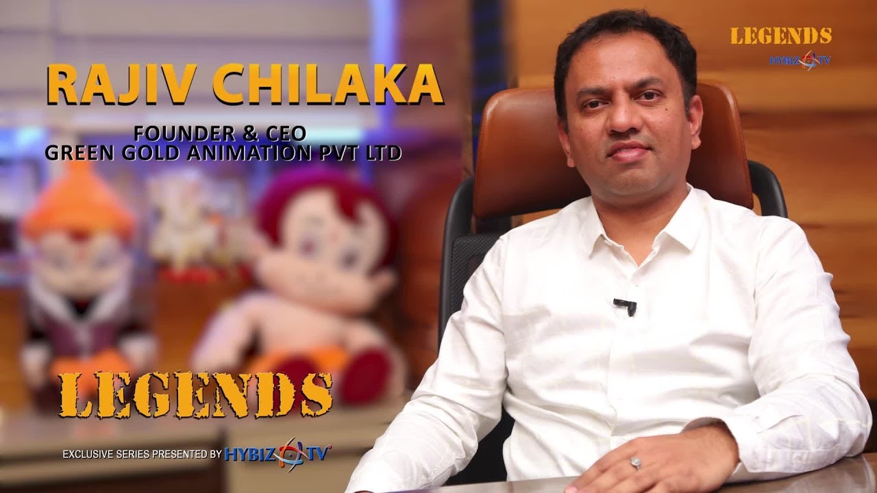 Rajiv Chilaka - Founder & CEO - Green Gold Animation | Chhota Bheem | Hybiz legends Stories