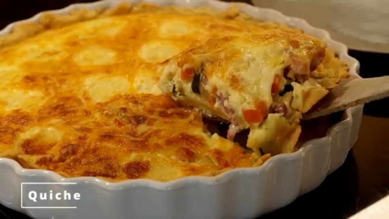 Receita de QUICHE de legumes com Bacon I Bem fácil de fazer!