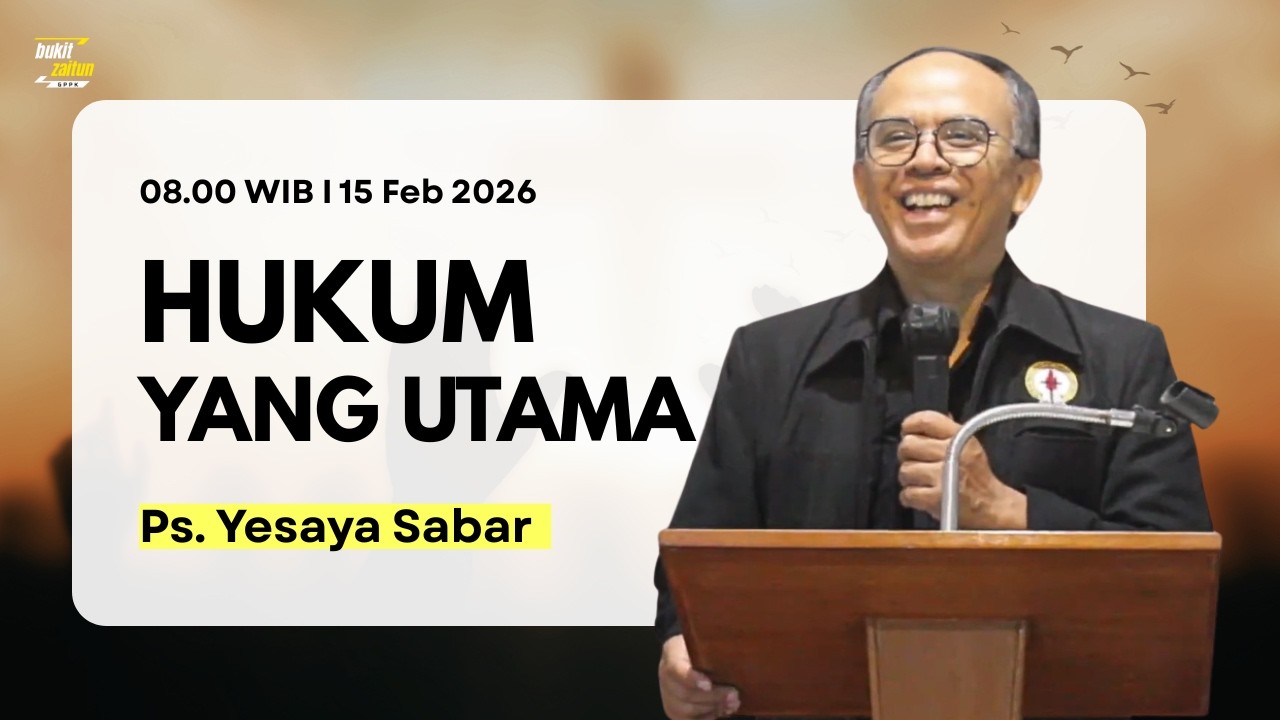 Ibadah Raya GPPK Bukit Zaitun | 15 Februari 2026 | Ps. Yesaya Sabar